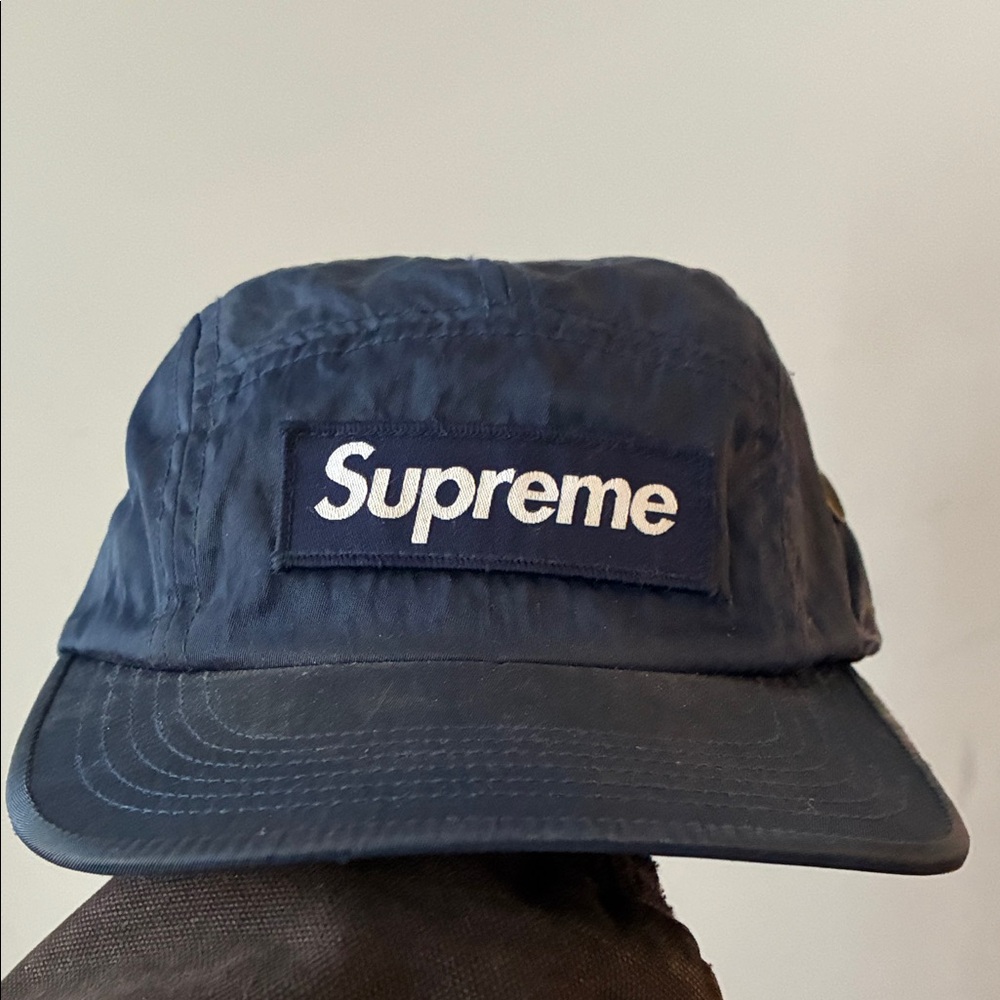 Supreme Dark Blue Logo Cap 5 panel